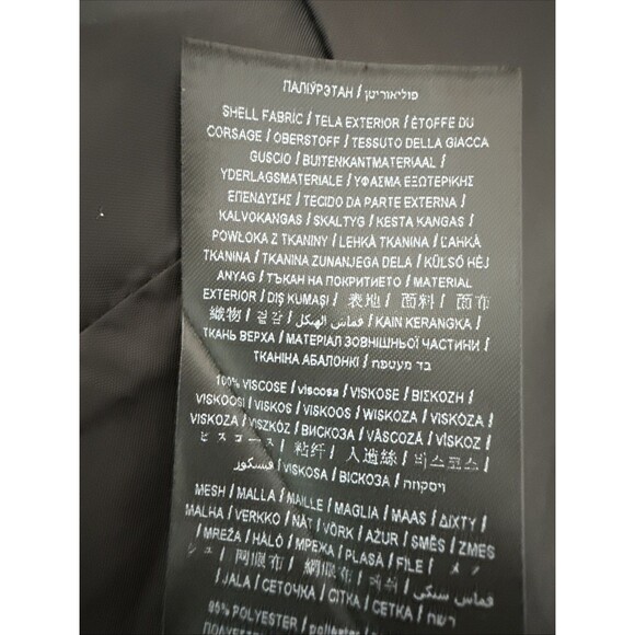 G by GUESS Moto Jacket M Black Faux Leather Zip Front Fitted Waist Trendy Chic - Picture 7 of 15